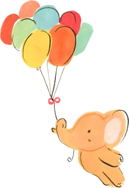 Elephant With Ballons